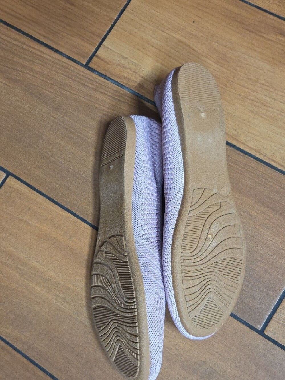 Comfort Knit Ballet Flats in Pastel Pink - Picture 4 of 5
